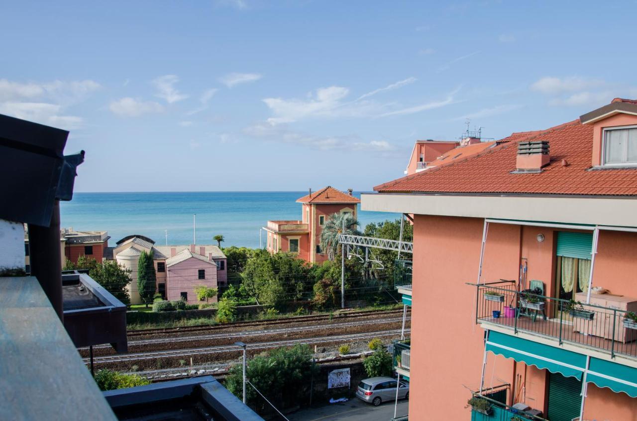 Апартаменты 009 - Attico Sant'Anna Vista Mare 150M Dalla Spiaggia Con Terrazza Privata Сестри-Леванте Экстерьер фото